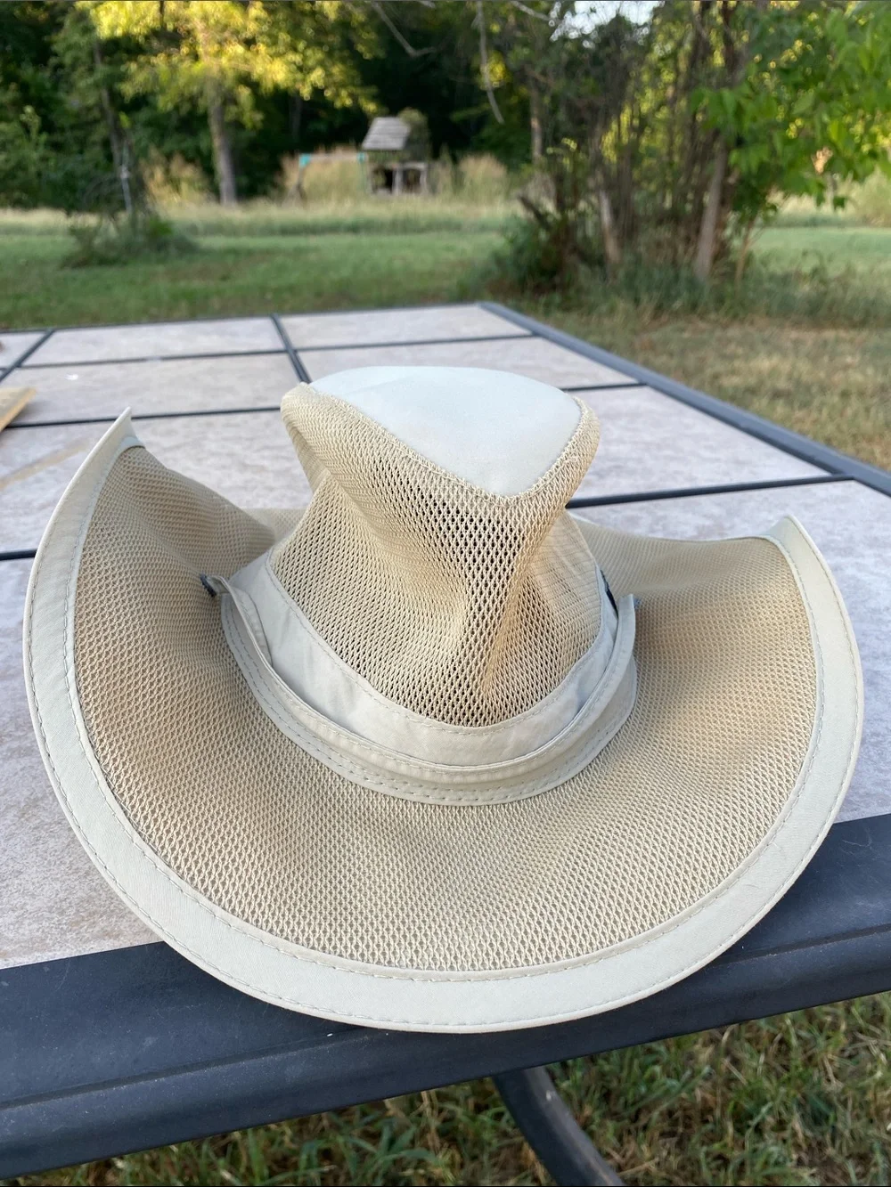 The Original Panama Jack Mesh Crown Safari Sun Hat Men's Large Beige #31905